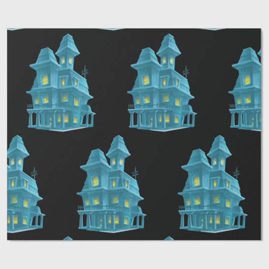 Haunted House Cadeaupapier (Vlak)