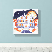 Haunted House Canvas Afdruk (Insitu (Houten vloer))