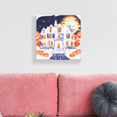 Haunted House Canvas Afdruk (Insitu (Woonkamer))