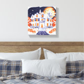 Haunted House Canvas Afdruk (Insitu (Slaapkamer))