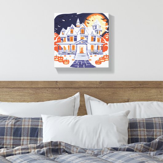 Haunted House Canvas Afdruk (Insitu (Slaapkamer))