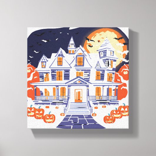 Haunted House Canvas Afdruk (Voorkant)