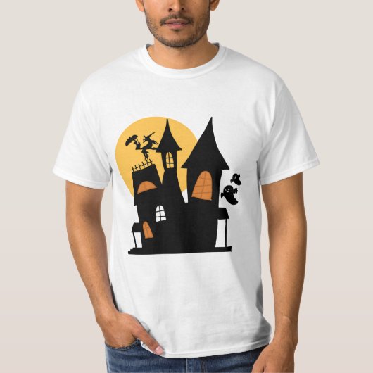 Haunted House Cartoon T-shirt (Voorkant)