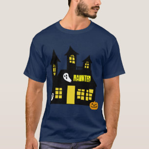 Haunted house design T-shirt