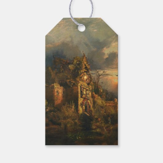 Haunted House (door Thomas Moran) Cadeaulabel (Voorkant)