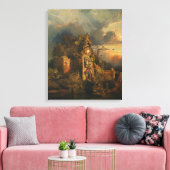 Haunted House (door Thomas Moran) Canvas Afdruk (Insitu (Woonkamer))