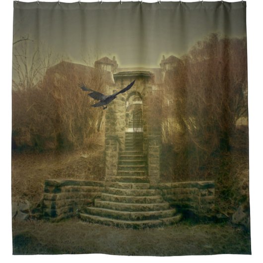 Haunted House Douchegordijn (Voorkant)