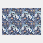 Haunted House Elegant Halloween Inpakpapier Vel (Voorkant)