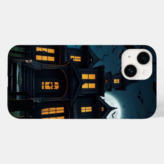 Haunted House en Bats Case-Mate iPhone Case (Achterkant (horizontaal))