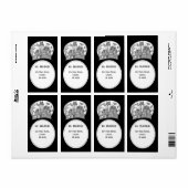 Haunted House en Bats Halloween Etiket (Full Sheet)