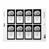 Haunted House en Bats Halloween Etiket (Full Sheet)