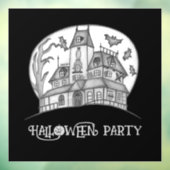 Haunted House en Bats Halloween Raamsticker (Vel 3)