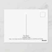 Haunted House en Ghost Halloween Briefkaart (Achterkant)