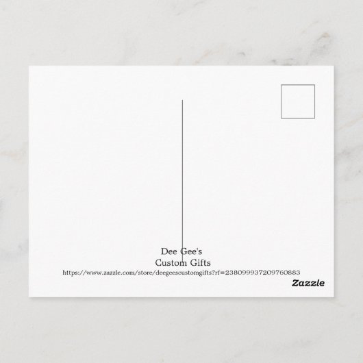 Haunted House en Ghost Halloween Briefkaart (Achterkant)