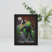 Haunted House en Monster Briefkaart (Staand voorkant)