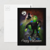 Haunted House en Monster Briefkaart (Voorkant / Achterkant)