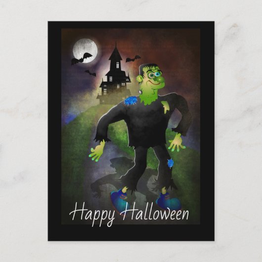 Haunted House en Monster Briefkaart (Voorkant)
