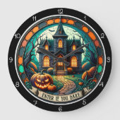 Haunted House Enter If You Dare Grote Klok (Voorkant)