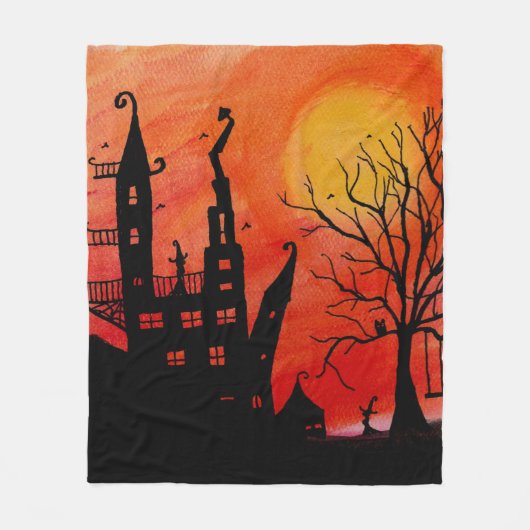 Haunted House Fleece Blanket (Voorkant)
