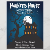 Haunted House Flyer (Achterkant)