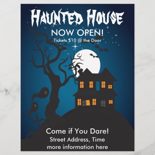 Haunted House Flyer (Voorkant)