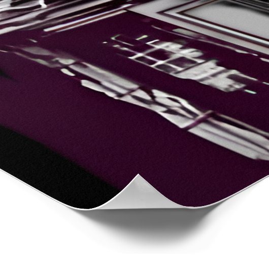 Haunted House & Flying Bats Halloween Posters (Hoek)