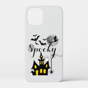 Haunted House Flying Witch Spooky Halloween Case-Mate iPhone Case