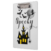 Haunted House Flying Witch Spooky Halloween Klembord (Links)