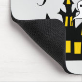 Haunted House Flying Witch Spooky Halloween Muismat (Hoek)