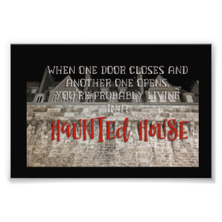 Haunted House Foto Afdruk