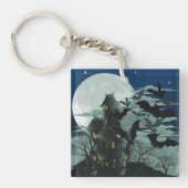 Haunted House Full Moon Keychain (Voorkant)