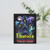 Haunted House Ghosts Briefkaart (Staand voorkant)