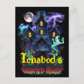 Haunted House Ghosts Briefkaart (Voorkant)