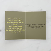 Haunted House Ghosts Halloween Whimsical Kaart (Binnen)