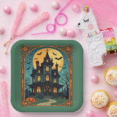 Haunted House - Gothic Grange Papieren Bordje (Feest)