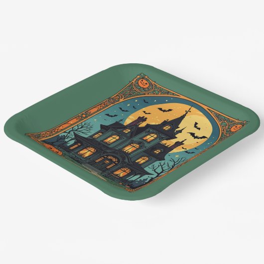 Haunted House - Gothic Grange Papieren Bordje (Gebogen)