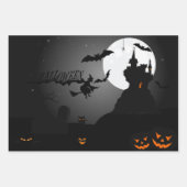 Haunted House Graveyard Halloween Inpakpapier Vel (Voorkant)