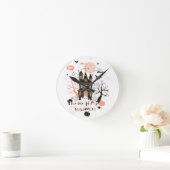 Haunted House "Ha Ha Happy Halloween" Ronde Klok (Huis)