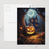 Haunted House Halloween Briefkaart (Voorkant / Achterkant)