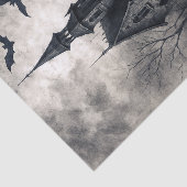 Haunted House Halloween Decoupage Tissue Paper Tissuepapier (Detail)