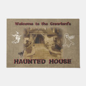 Haunted House Halloween Deurmat (Voorkant)