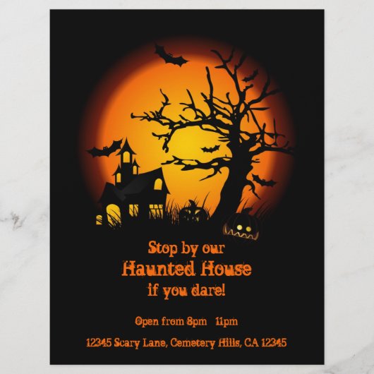 Haunted House Halloween Flyers (Voorkant)