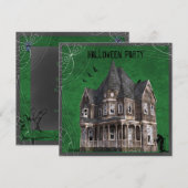 Haunted House Halloween Kaart (Voorkant / Achterkant)