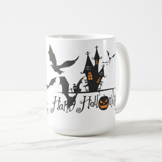 Haunted House Halloween Koffiemok (Voorkant rechts)