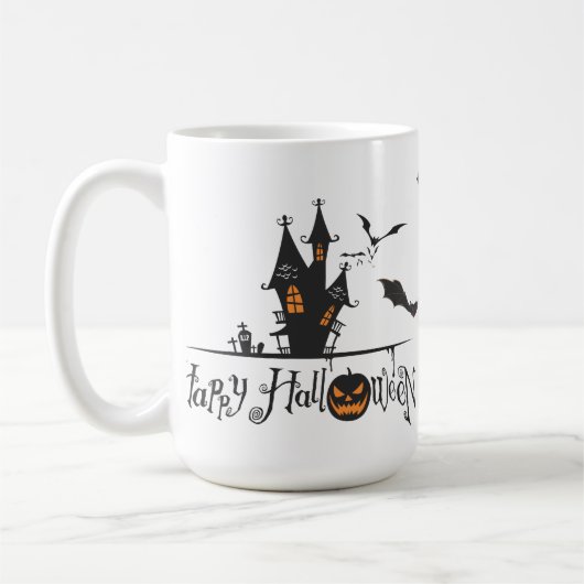 Haunted House Halloween Koffiemok (Links)