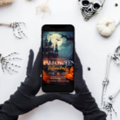 Haunted House Halloween Kostuum Feest Kaart