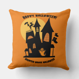 Haunted House Halloween Kussen