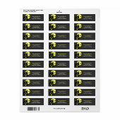 Haunted House Halloween Labels (Full Sheet)