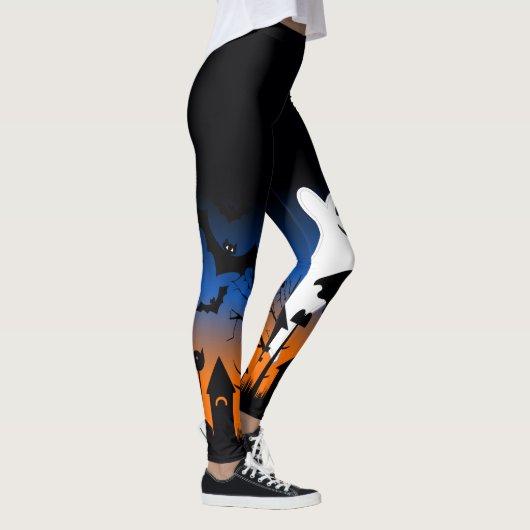 Haunted House Halloween Leggings (Rechts)
