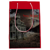 Haunted House Halloween Medium Cadeauzakje (Voorkant)